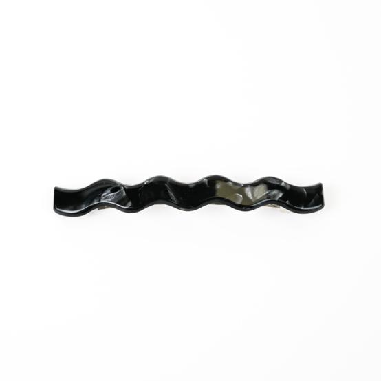 Barrette Vague Longue noir nacré
