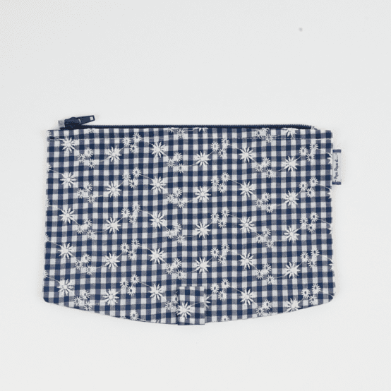 Rabat sac compagnon vichy brodé marine