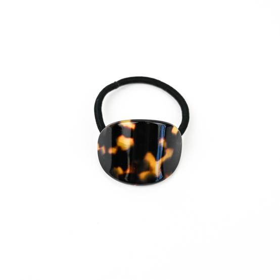 Elastique bijou ovale leopard