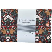 Coupon tissu 1 m casse noisette