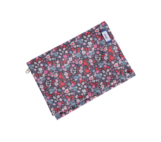 Portefeuille compact romance fleurie