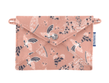 Petite pochette enveloppe oiseau bandana