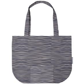Sac tote bag pliable rayé ivoire marine