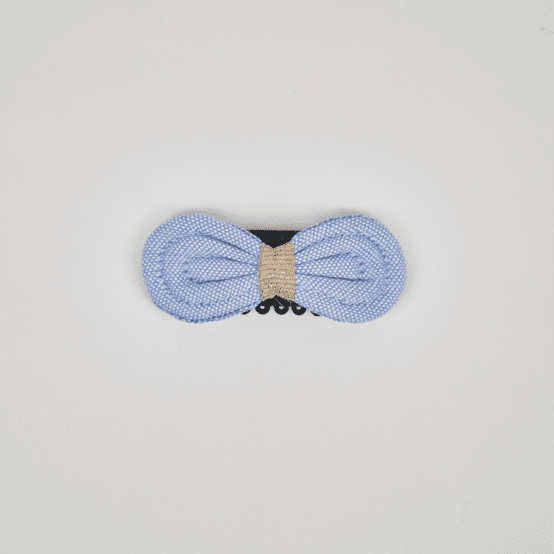 Barrette Noeud Anti-Glisse oxford ciel