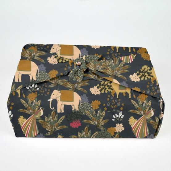 Furoshiki grand 73 x 73 cm eden indien
