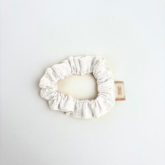 Mini Chouchou  blanc pailleté