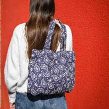 Sac tote bag pliable bleudana