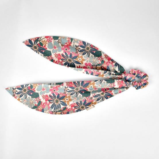 Foulchie long cerise en fleur