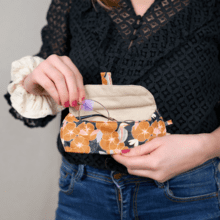 Etui à lunettes coton d'or