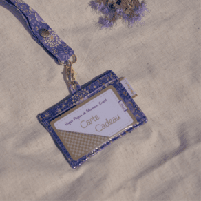 Porte badge lavandula