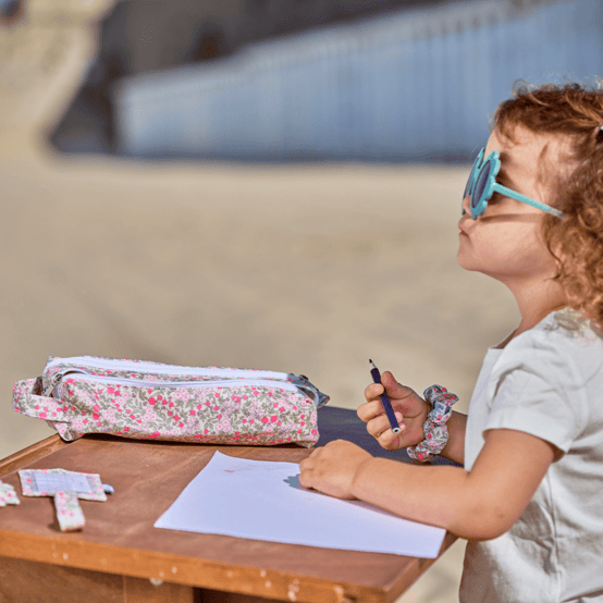 Trousse double compartiment serenade fluo