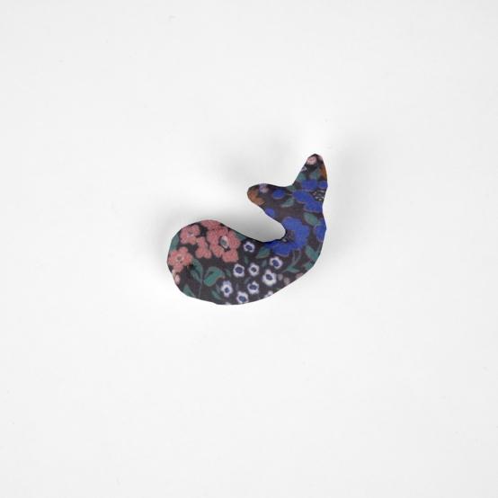 Barrette Baleine monet lilas