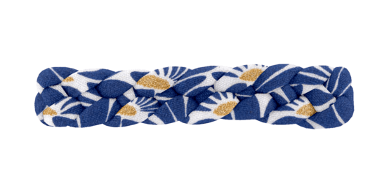 Barrette cheveux tressée soleil levant