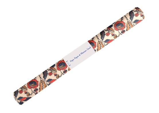 Coupon tissu enduit de 35cm  plumes d'été