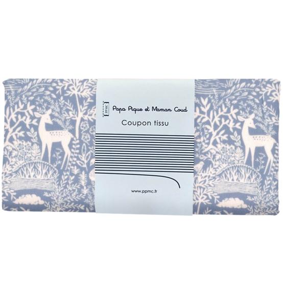 Coupon tissu 50 cm toile de biche