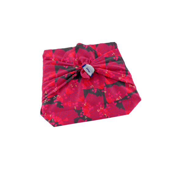 Furoshiki petit 35 x 35 cm féérie fuchsia