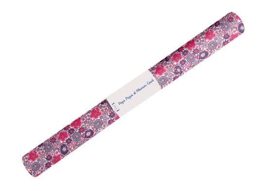 Coupon tissu enduit de 35cm  ex2543 lavandula fuchsia