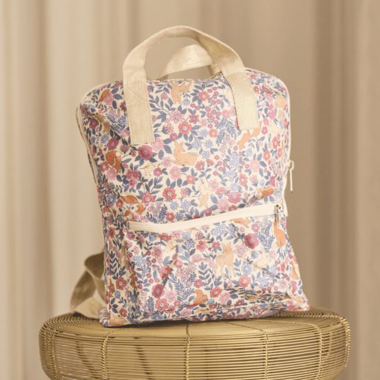 Petit sac à dos Gaby comptine enchantée rose
