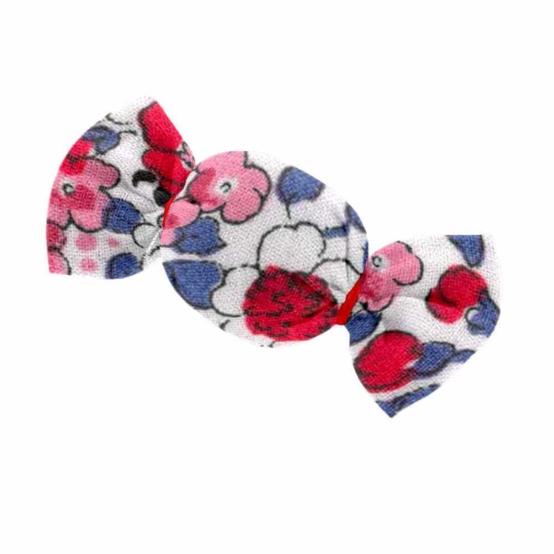 Petite barrette mini bonbon rouge corolle