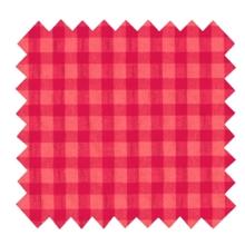 Tissu coton au mètre ex2535 vichy seersucker rouge orange