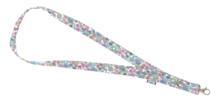 Porte-clés collier pastel fleuri