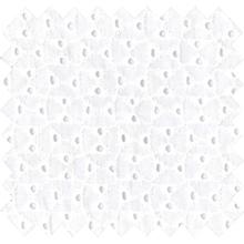 Tissu coton au mètre broderie anglaise blanche
