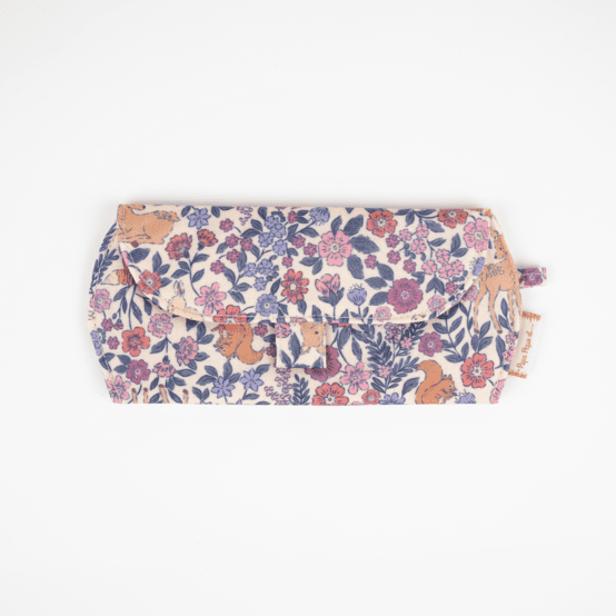 Etui à lunettes comptine enchantée rose