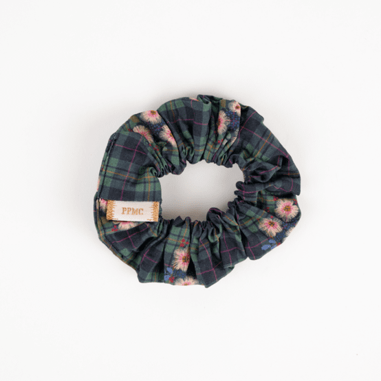 Petit Chouchou tartan fleuri