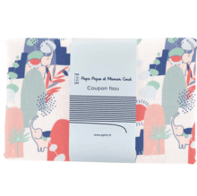 Coupon tissu 1 m ex2305 elephanteau soleil