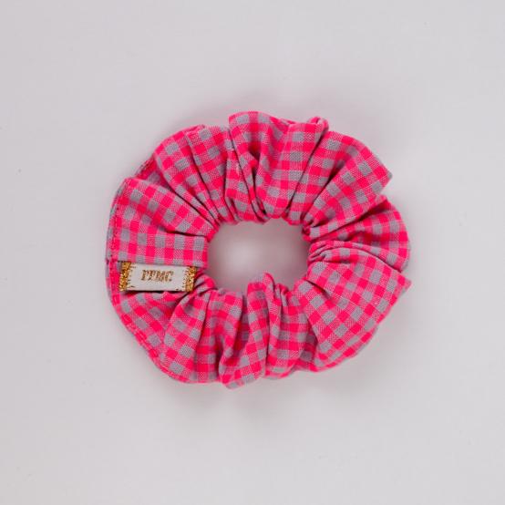 Petit Chouchou vichy rose fluo