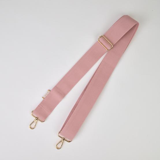 Bandoulière large vieux rose