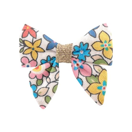 Barrette Mini Noeud Papillon mille et une fleurs