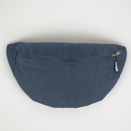 Petit sac banane jean enduit intérieur