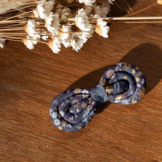 Barrette Noeud Anti-Glisse seventies