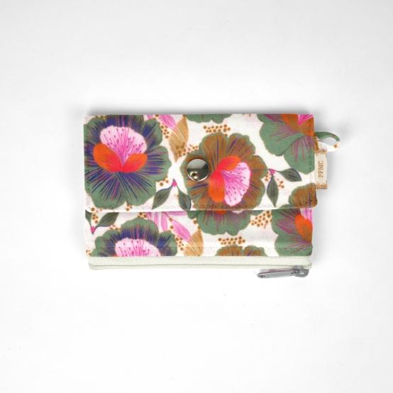 Mini pochette porte-monnaie fleur de thé