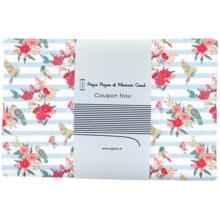 Coupon tissu 1 m horizons fleuris