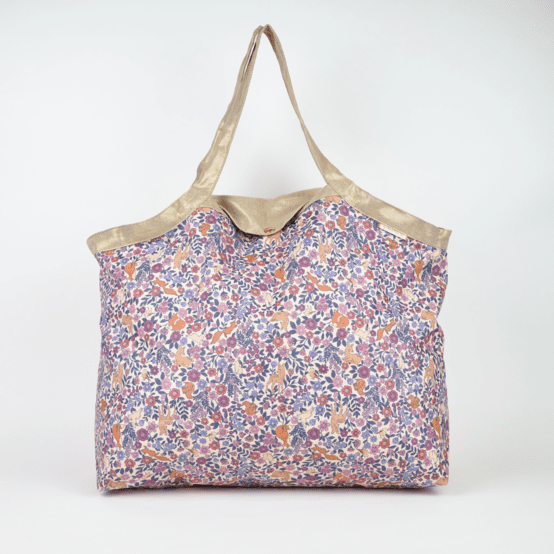 Sac cabas grand comptine enchantée rose