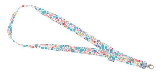 Porte-clés collier champêtre bleuté