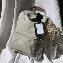 Petit sac à dos Gaby lin doré