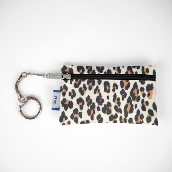 Pochette porte-clés leopard