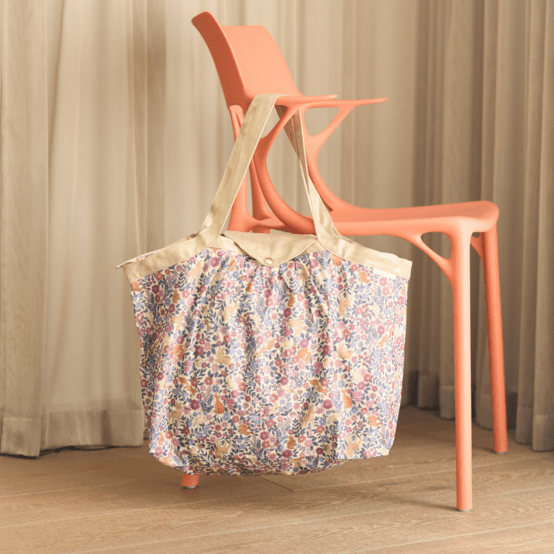 Sac cabas moyen comptine enchantée rose