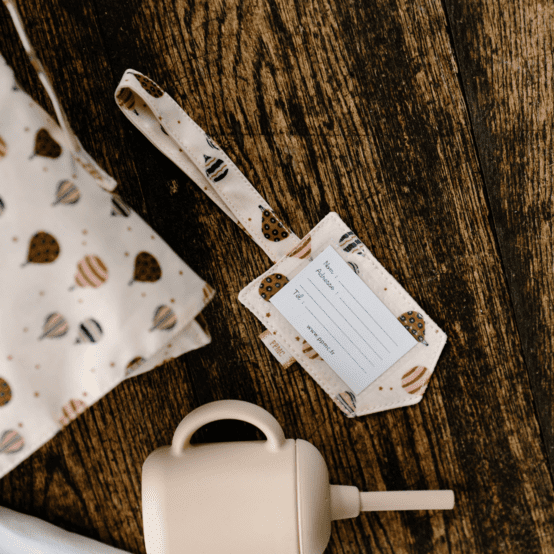 Etiquette bagage montgolfiere