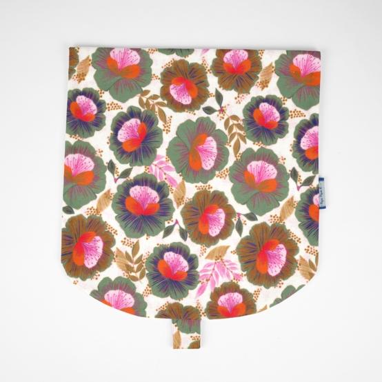 Rabat petite besace fleur de thé