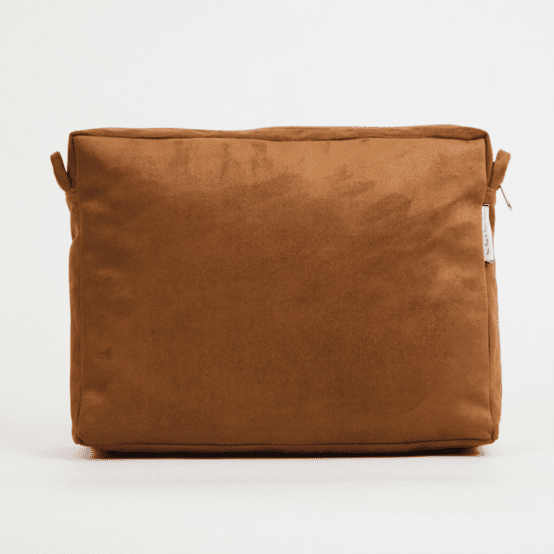 Base grande besace sans bandoulière suédine fauve