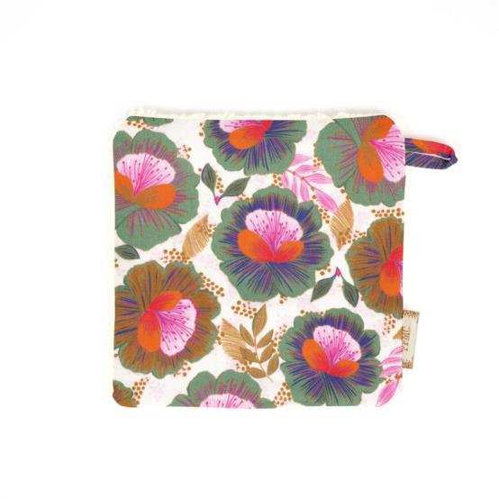 Carré Démaquillant Lavable fleur de thé