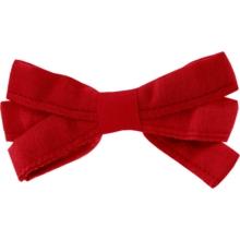 Barrette noeud ruban rouge