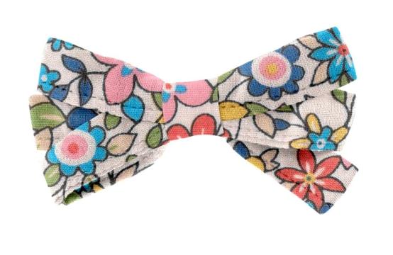Barrette ruban petit  mille et une fleurs