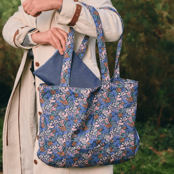 Sac tote bag pliable monet lilas