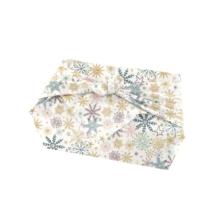 Furoshiki moyen 48 x 48 cm ex2447 étoiles de noel blanc cassé
