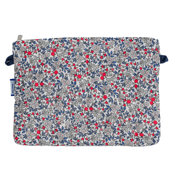 Pochette tissu serenade rouge gris